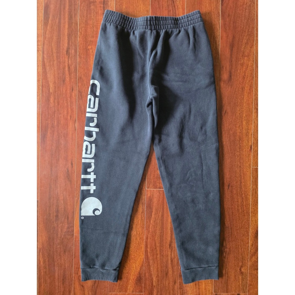 Carhartt Kids XL 18-20 Charcoal Gray Logo Fleece Jogger Sweatpants